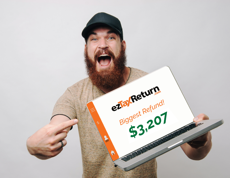 Fast, easy and secure: file your taxes with ezTaxReturn today Logo