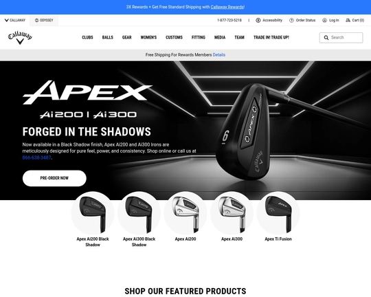 Callaway Golf Store: Professional Equipment for Your Game Logo
