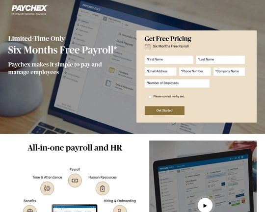 Paycheck - A Simple Approach to HR, Payroll, and Benefits Logo