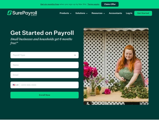 Simplify Payroll Management with SurePayroll Logo