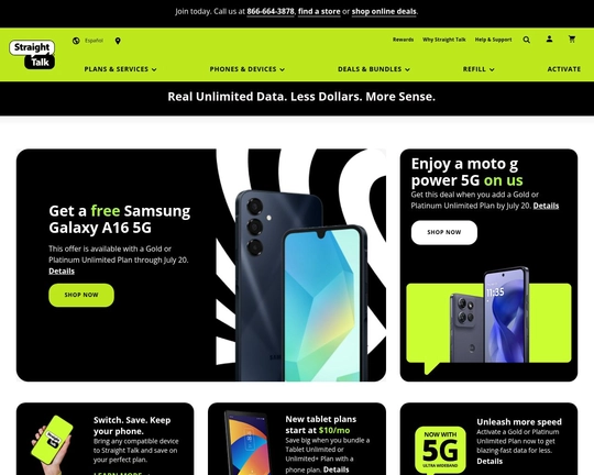 Straight Talk: total freedom with prepaid phone plans Logo